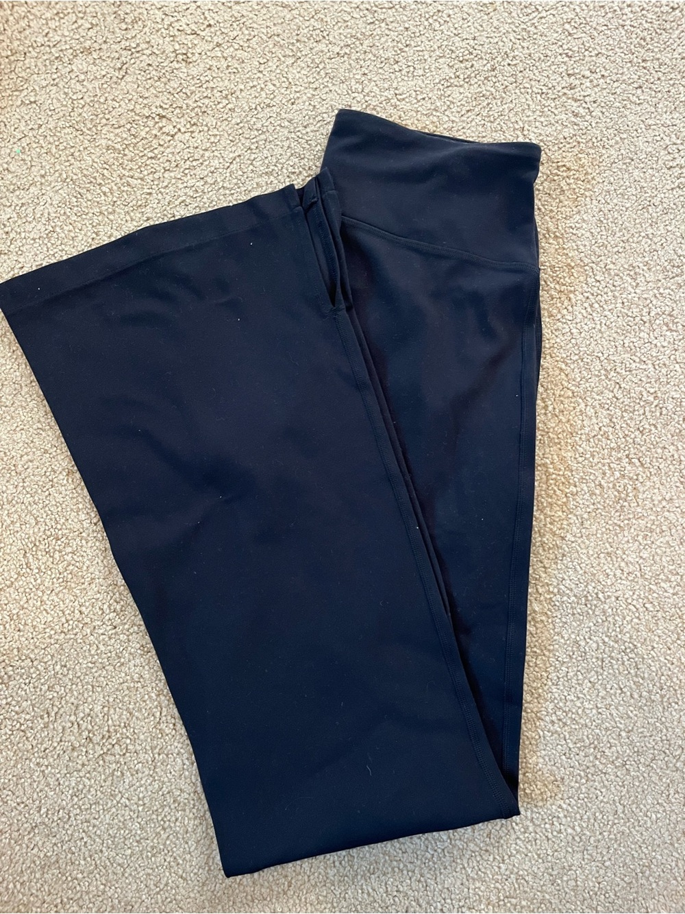 lululemon Black Boot-Cut split hem Flare Leggings